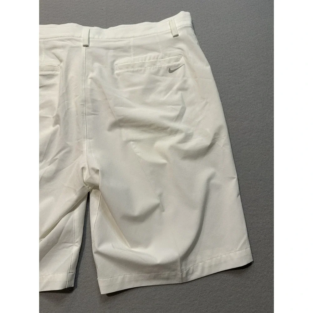 Nike Golf Dri Fit Shorts Mens 35 Off White Performance Stretch Standard Fit